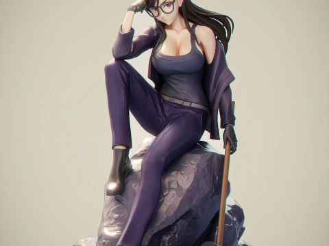 Hizuru Minakata summer time rendering 3D Print Model