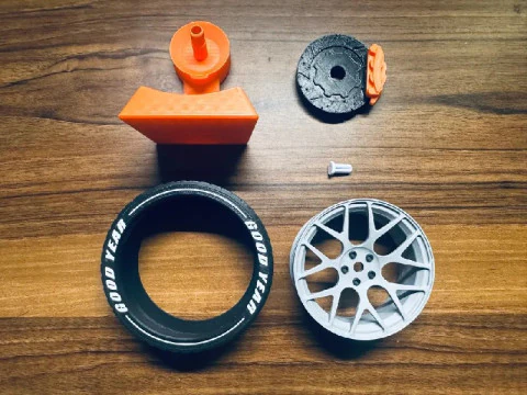 Wheel 3D Print Model