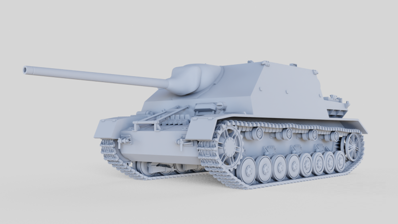 Jagdpanzer IV L70 A assembly 3D-printmodel .c4d .max .obj .3ds .fbx .stl .blend 