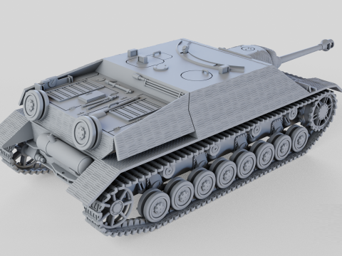 Jagdpanzer IV L70 A assembly 3D-printmodel