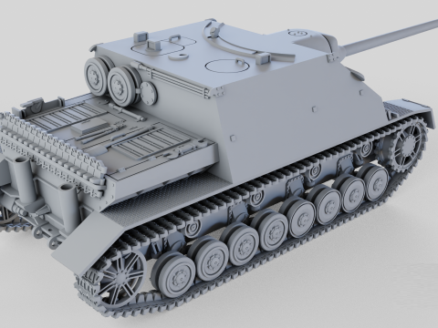 Jagdpanzer IV L70 A assembly 3D-printmodel