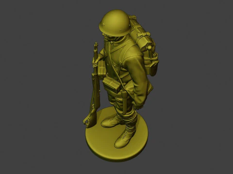 Japanese soldier ww2 3D Print Model