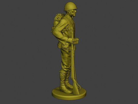 Japanese soldier ww2 Modèles 3D en vedette