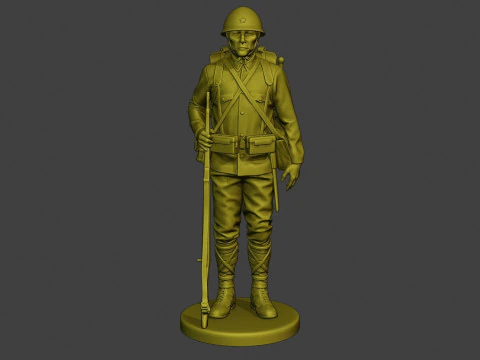 Japanese soldier ww2 3D Print Model
