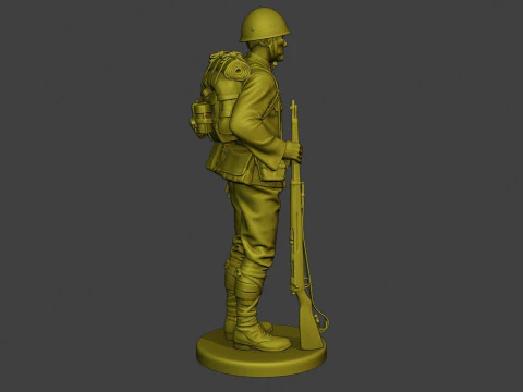 Japanese soldier ww2 3D Print Model