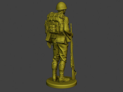Japanese soldier ww2 Modèles 3D en vedette