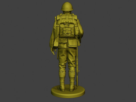 Japanese soldier ww2 Modèles 3D en vedette