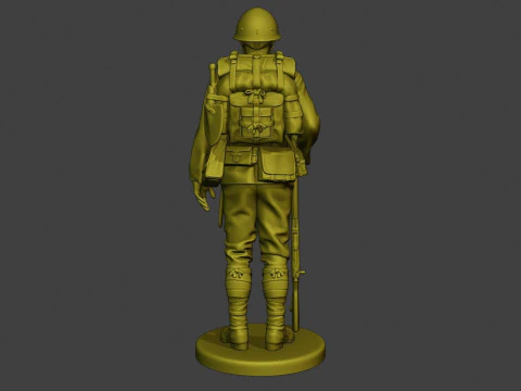 Japanese soldier ww2 3D Print Model