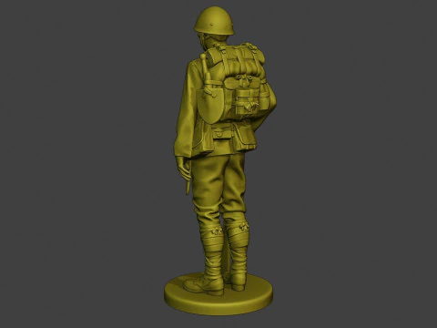 Japanese soldier ww2 3D Print Model