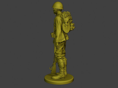 Japanese soldier ww2 Modèles 3D en vedette