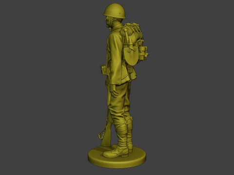 Japanese soldier ww2 3D Print Model