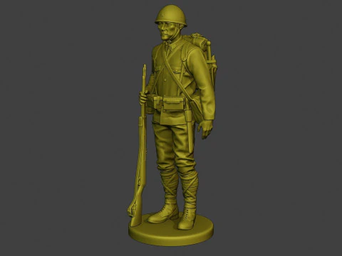 Japanese soldier ww2 3D Print Model