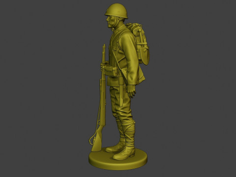 Japanese soldier ww2 Modèles 3D en vedette