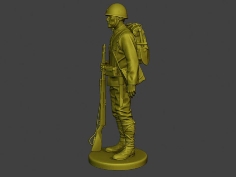 Japanese soldier ww2 3D Print Model