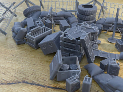 Anti tank barrage post 3D Print Model
