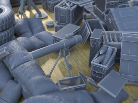 Anti tank barrage post 3D Print Model