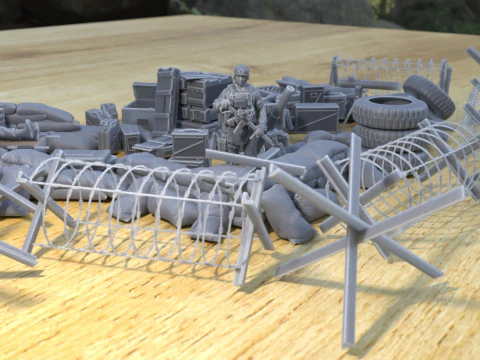 Anti tank barrage post 3D Print Model