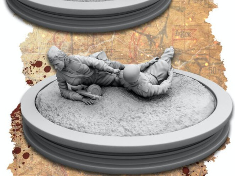 Soviet ww2 soldiers pack Modèles 3D en vedette