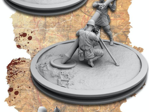 Soviet ww2 soldiers pack Modèles 3D en vedette