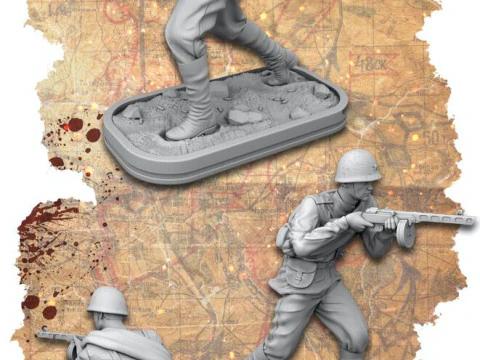 Soviet ww2 soldiers pack 3D Print Model