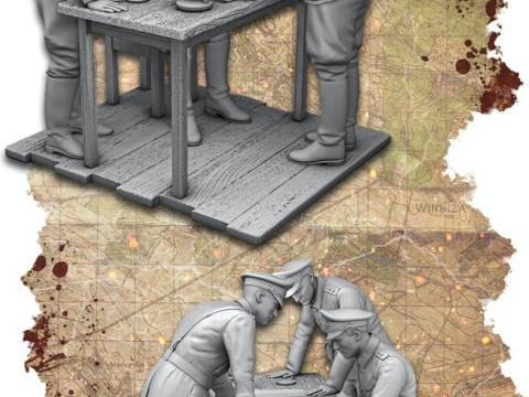 German ww2 soldiers pack Modèles 3D en vedette