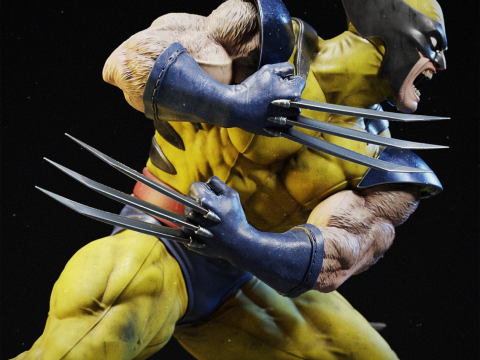 Xmen wolvrine assembly 3D 프린트 모델