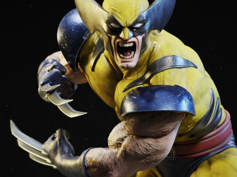 Xmen wolvrine assembly 3D Print Model