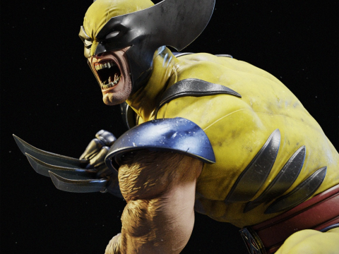 Xmen wolvrine assembly 3D 프린트 모델