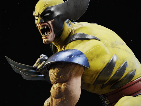 Xmen wolvrine assembly 3D Print Model