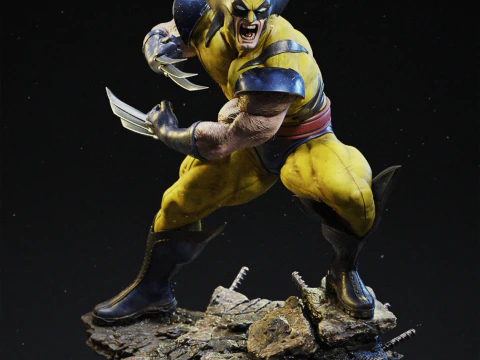 Xmen wolvrine assembly 3D Print Model