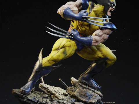 Xmen wolvrine assembly 3D Print Model