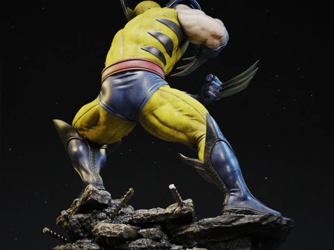 Xmen wolvrine assembly 3D Print Model