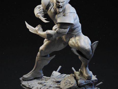 Xmen wolvrine assembly 3D 프린트 모델