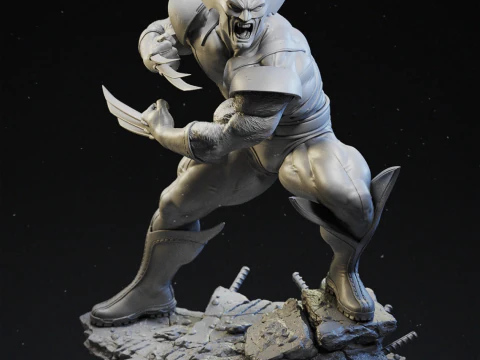 Xmen wolvrine assembly 3D Print Model