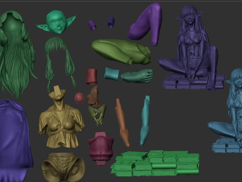 Serie Frieren beyond journeys assembly 3D Print Model