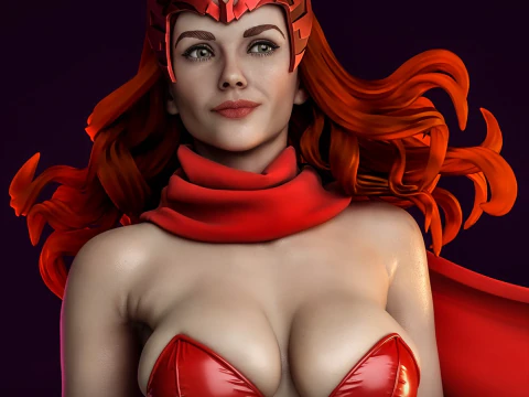 スカーレット・ウィッチ・アセンブリー 3Dプリントモデル
