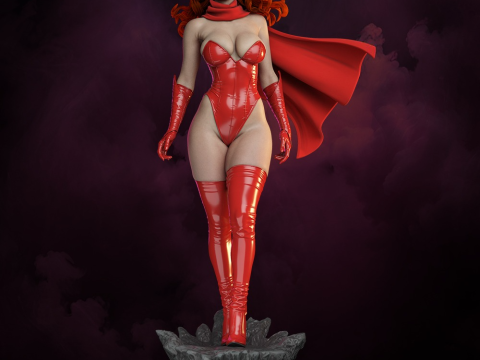 Scarlet Witch Assembly 3D Print Model