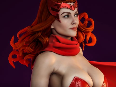 Scarlet Witch Assembly 3D Print Model