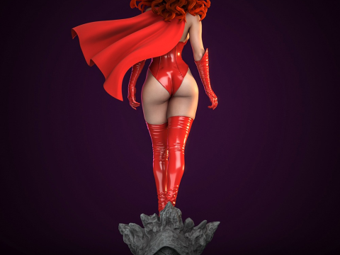 Scarlet Witch Assembly 3D Print Model