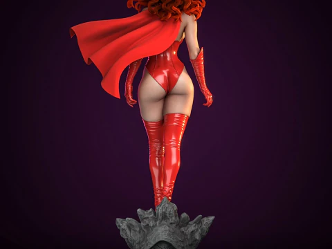Scarlet Witch Assembly 3D Print Model