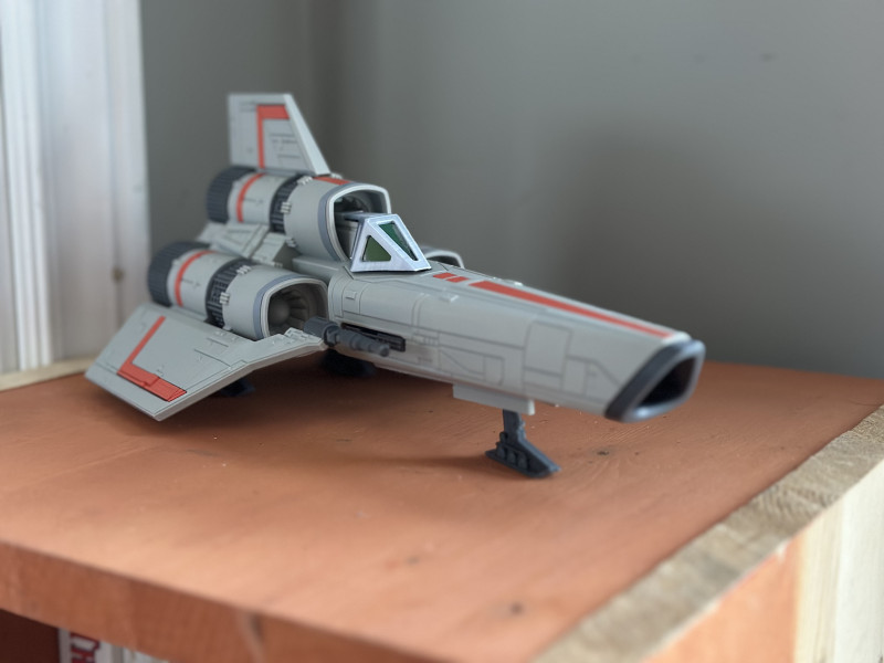 Battlestar Galactica Classic Colonial Viper Mk I Assembly 3D प्रिंट मॉडल .c4d .max .obj .3ds .fbx .stl .blend 
