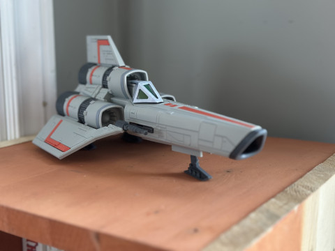 Battlestar Galactica Classic Colonial Viper Mk I Assembly 3D प्रिंट मॉडल