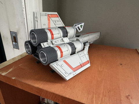 Battlestar Galactica Classic Colonial Viper Mk I Assembly 3D प्रिंट मॉडल