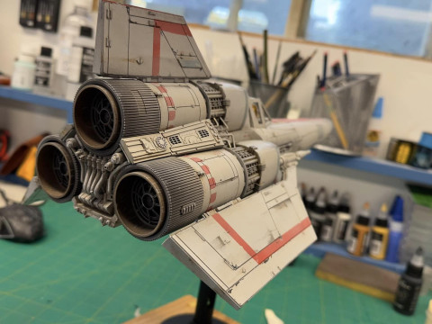 Battlestar Galactica Classic Colonial Viper Mk I Assembly 3D प्रिंट मॉडल