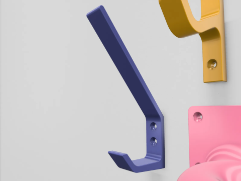 Wall hook pack 3D Print Model
