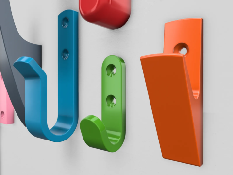 Wall hook pack 3D Print Model