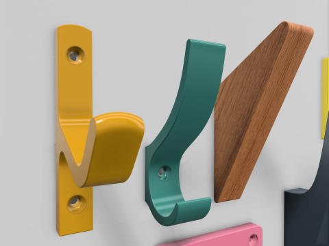 Wall hook pack 3D Print Model