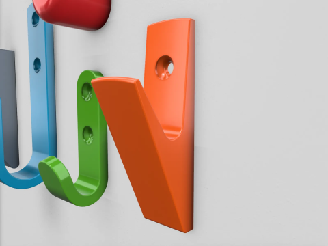Wall hook pack 3D Print Model