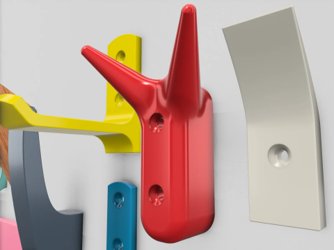Wall hook pack 3D Print Model