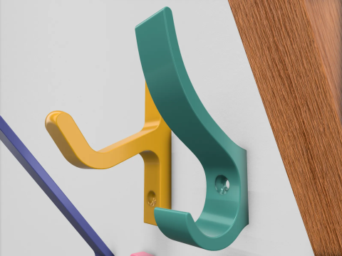Wall hook pack 3D Print Model